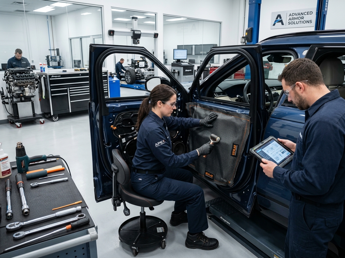Ingeniería y taller de blindaje automotriz en CDMX
